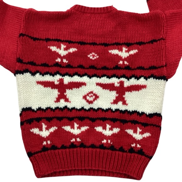 Vintage 80s/90s Kenneth Stevens Thunderbird knit sweater - Picture 2 of 5